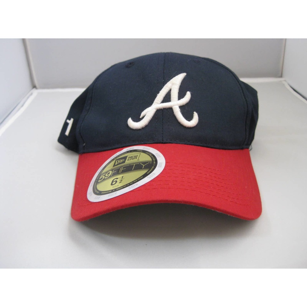 Youth Atlanta Braves New Era Navy/Red 59FIFTY 6 1/2 velcro hat